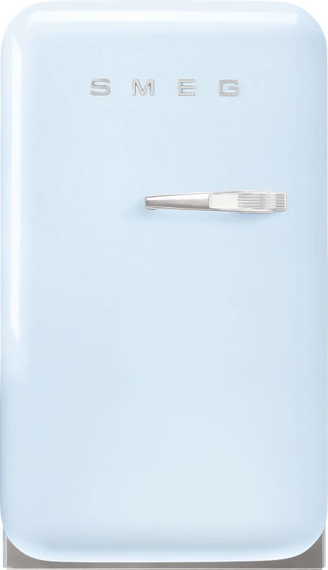 Image of Smeg 50s Style Left Hand Hinged Minibar FAB5LPB6 72cm Fridge - Pastel Blue - C Rated