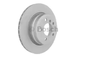 Image of Bosch 0986479442 Rear Axle Vented Brake Disc Set Replaces 34 21 6 771 970