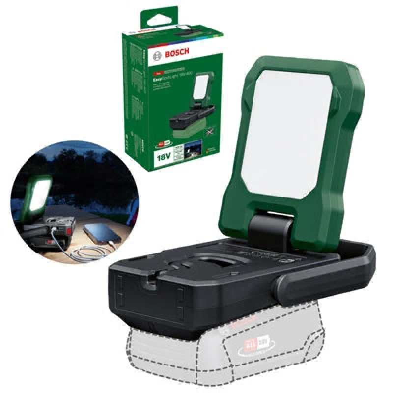 Image of Bosch EASYSPOTLIGHT 18V-400 P4A 18v Cordless LED Work Light 06039A1200 Batteries: No Batteries