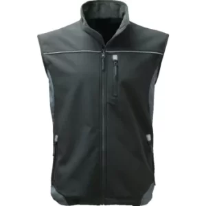 Image of SSGM260B-S Soft Shell Gillet Mens Black (S)