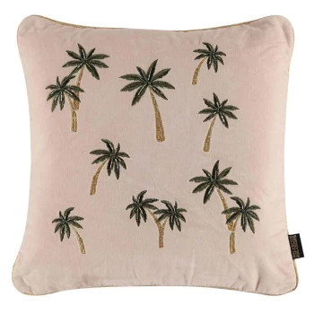 Image of Biba Embellished Palm Tree Cushion - Emb Palm tree