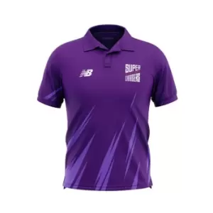 Image of New Balance Balance Northern Super Chargers Polo Shirt Junior Boys - Purple