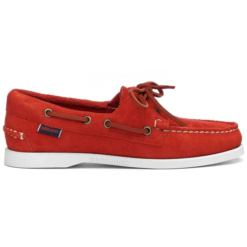 Image of Sebago Womens boat shoes Sebago Portland Flesh Rouge Female 41