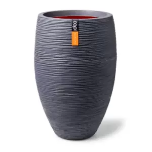 Image of Capi Europe Vase Deluxe Rib NL 40x60 - Dark Grey