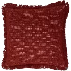 Image of Furn Sienna Cushion Cover (One Size) (Brick Red)