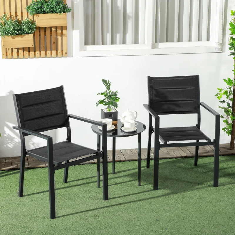 Image of Outsunny 2 PCs Dining Chairs - Outsunny 5056725509224