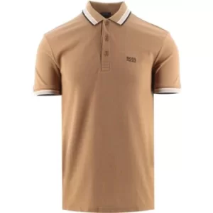 Image of BOSS Medium Brown Paddy Polo Shirt