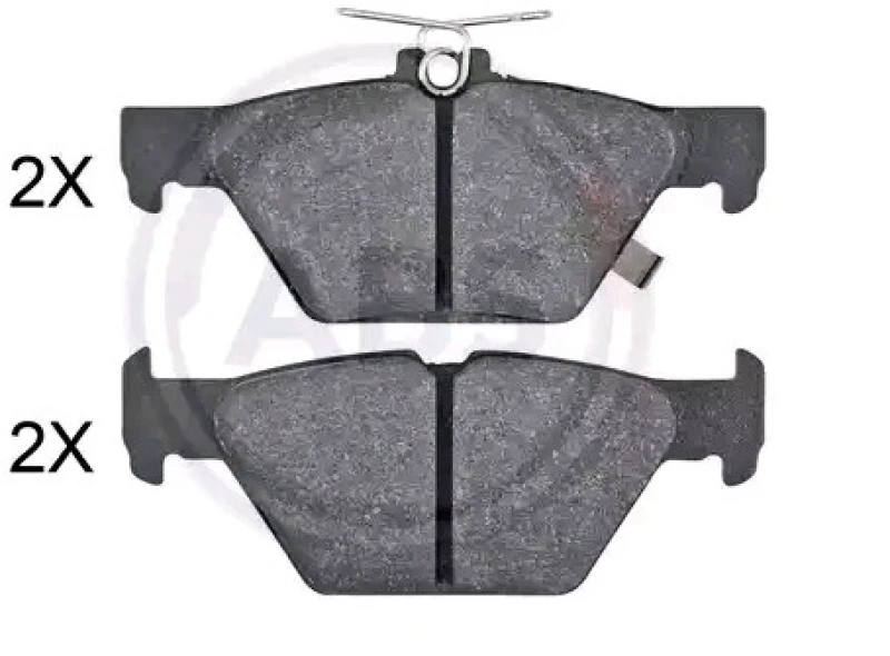 Image of A.B.S. 35119 Brake pad set with acoustic wear warning Brake Pad Set,disc brake (402)