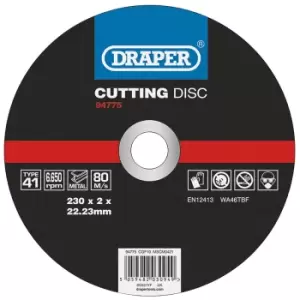 Image of Draper 94775 Metal Cutting Disc, 230 x 2 x 22.23mm