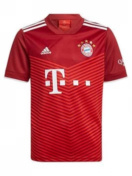 Image of adidas Bayern Munich Youth Home 20/21 Shirt - Red, Size 13-14 Years