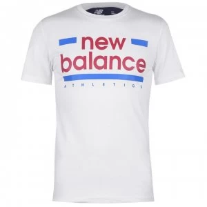 Image of New Balance Mens Line T-Shirt - White