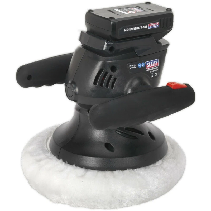 Image of Loops 240mm Cordless Orbital Polisher - Foam Backing Pad - 18V 1.3Ah Lithium-ion Multi