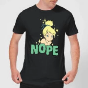 Image of Disney Peter Pan Tinkerbell Nope Mens T-Shirt - Black
