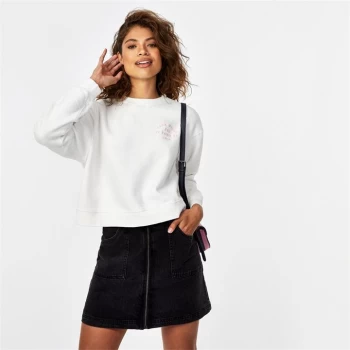 Image of Jack Wills Wills Mellor Crew Sweatshirt - Vintage White