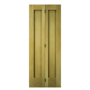 Image of Wickes Oxford Internal Bi-fold Door Oak Veneer 2 Panel 1981 x 762mm