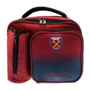 Image of West Ham United FC Fade Lunch Bag (One Size) (Burgundy)