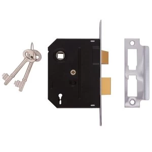 Image of Union 2295 2 Lever Mortice Sashlock Polished Brass 76mm 3" Visi