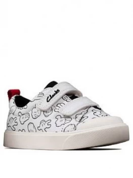 Image of Clarks X Mickey Mouse City Glove Canvas Shoes - White