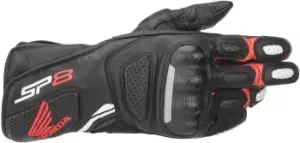 Image of Alpinestars Honda SP-8 V2 Motorcycle Gloves, black-white-red, Size 2XL, black-white-red, Size 2XL