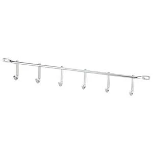 Image of IT Kitchens Chrome effect Rail set H50mm L400mm