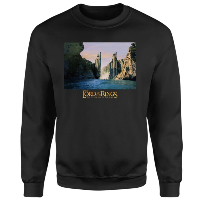 Image of Lord Of The Rings Argonath Sweatshirt - Black - XL