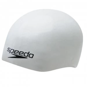 Image of Speedo Fastskin Silicone Swimming Cap - White/Blue