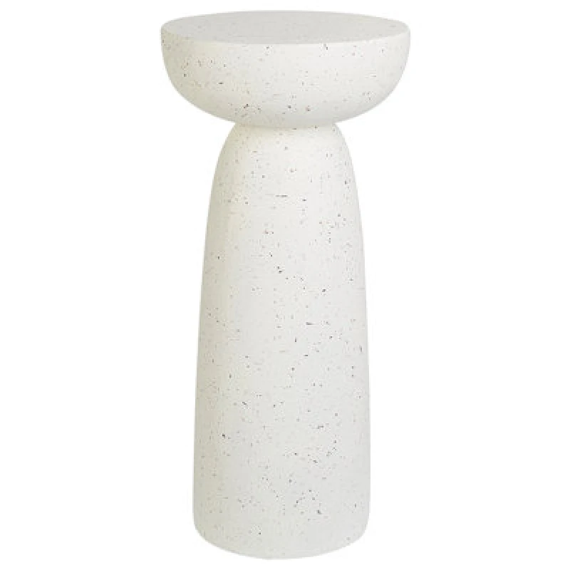 Image of Beliani Side Table Cadini 33cm 33cm Terrazzo Effect Off-White
