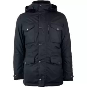 Image of Barbour Winter Sapper Wax Jacket - Black