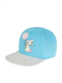 Image of Monsoon Baby Girls Bunny Balloon Sparkle Cap - Mint