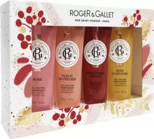 Image of Roger & Gallet Wellbeing Shower Gel Collection 4 x 50ml Gift Set