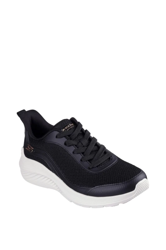 Image of Skechers Womens Bobs Squad Waves Still Wading Trainers UK Size 7 (EU 40) Black SKE2317-BLK-7
