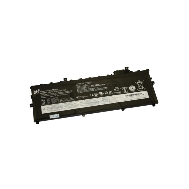 Image of BTI BTI 01AV431 compatible 57Wh 3-cell battery for Lenovo Thinkpad X1 Carbon G5 01AV431-BTI