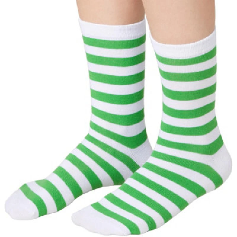 Image of Tectake Striped Christmas Socks White-Green 39-42 - 303516