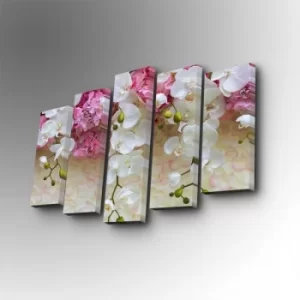 Image of 5PUC-116 Multicolor Decorative Canvas Painting (5 Pieces)