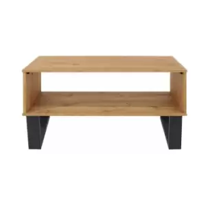 Image of Open Coffee Table Antique Wax Finish