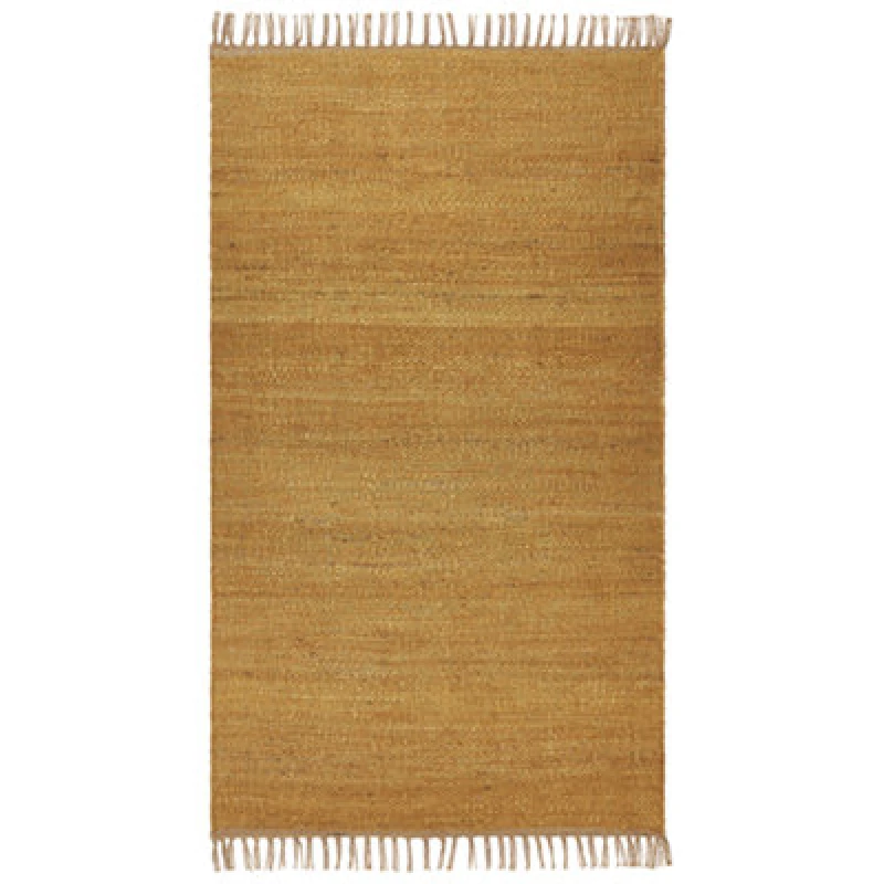 Image of Beliani Rug Lunia Mustard 80 X 150 Cm Jute