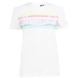 Image of Superdry Rainbow T-Shirt - White