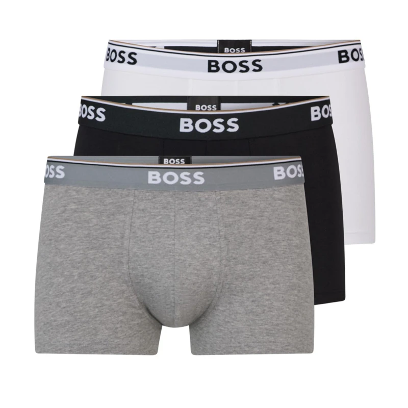 Image of Boss Trunk 3 Pack Blk/Wht/Gry 999 male X Small
