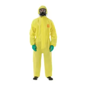 Image of Yellow Coveralls Hooded 4XL