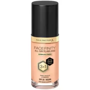 Image of Max Factor Facefinity All Day Flawless 3 in 1 Vegan Foundation 30ml (Various Shades) - N45 - WARM ALMOND