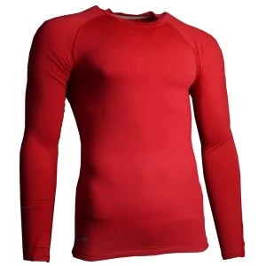 Image of Precision Essential Base-Layer Long Sleeve Shirt Red - L Junior 28-30"