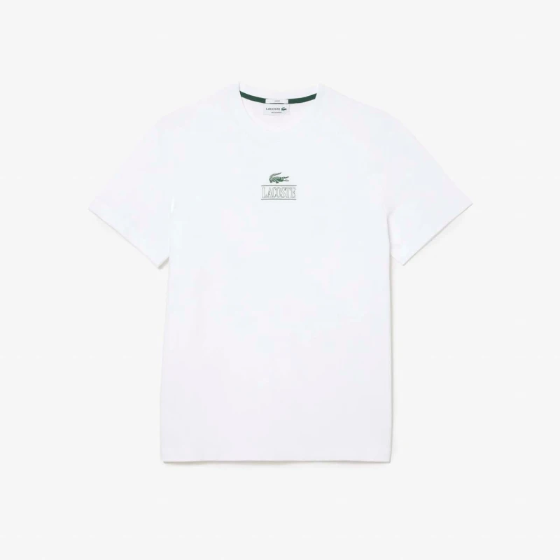 Image of Lacoste Heavy Cotton T-Shirt White male 2XS