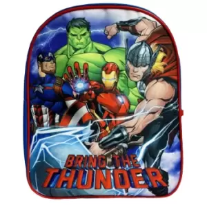 Image of Avengers Childrens/Kids Bring The Thunder Backpack (One Size) (Navy/Red)