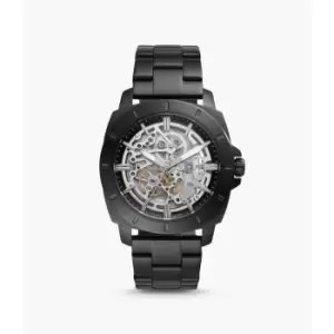 Image of Fossil Mens Privateer Sport Mechanical Stainless Steel Watch - Black