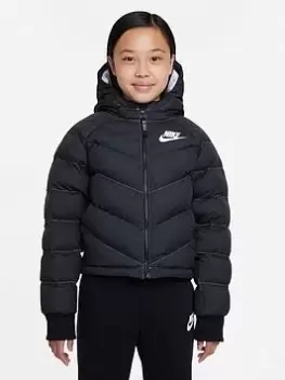 Image of Nike Girls Nsw Synfl Jacket, Black/White Size XS Women