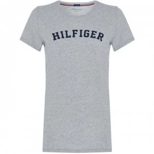 Image of Tommy Bodywear Logo print t-shirt - Grey