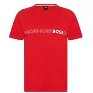 Image of Boss RN Logo Slim Fit T Shirt - Red