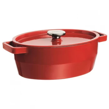 Image of Pyrex Oval Casserole Dish - Red