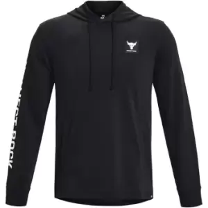 Image of Under Armour Project Rock Terry Hoodie - Black