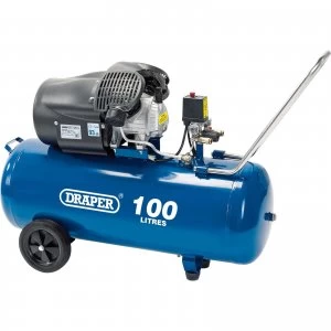 Image of Draper DA100/412TV Air Compressor 100 Litre 240v